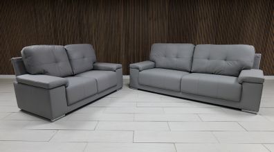 Hanson Fullback Leather Sofa Set