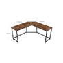 Desk - L Shaped Vintage Brown FREE DELIVERY Image 3