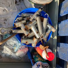 Scrap metal from trampoline