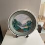 Hand painted limited edition signed Charger Avoca Blue. Image 4