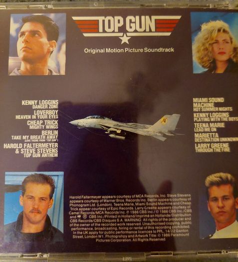Top Gun - Soundtrack -  cd - 1986