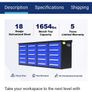 7 Ft heavy duty workbench -20 drawers Image 7