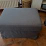 EKTORP - Grey 2 seater with chaise/footstool w/storage Image 4