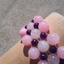 Rose,Clear Quartz and Amethyst Bracelet Image 5