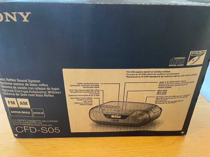Sony CD Radio/Cassette Recorder CFD-S05