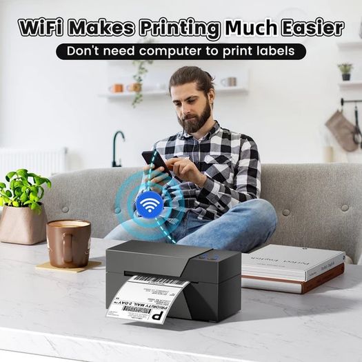 Phomemo PM247-WF Wireless High-Speed Shipping Label Printer