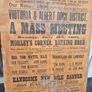 1891 antique original Labourers union poster Image 10