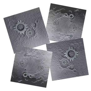 Lunar Moon Baseplate 32x32 Dots LEGO-Compatible 10x10 Inch