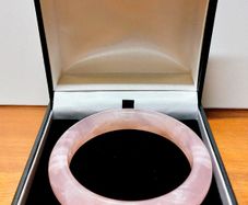 Pink Jade Child's Bangle