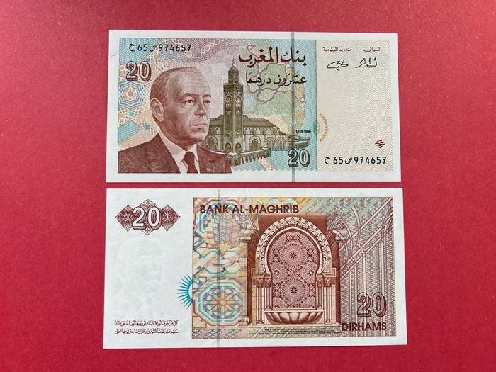 Morocco. 20 Dirhams. 1996. Pick  67e. ( Uncirculated )