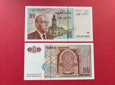Morocco. 20 Dirhams. 1996. Pick  67e. ( Uncirculated )