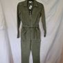 PAIGE Green Boiler Suit Denim Jumpsuit Image 3