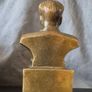 Small vintage bronze bust of chairman mao Image 2