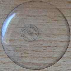 Glass Crystal for Hunter Case Pocket Watch - NOS . 35.00 mm Diameter