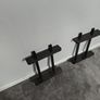 Handmade Ebonized Oak Decorative Shelves Image 4