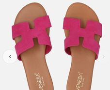 Suede sandals size 8 brand new