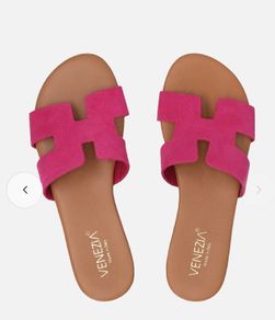 Suede sandals size 8 brand new