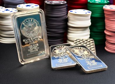 1 oz Silver Bars (Plated)