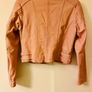 Pink Leather Biker Jacket Image 4