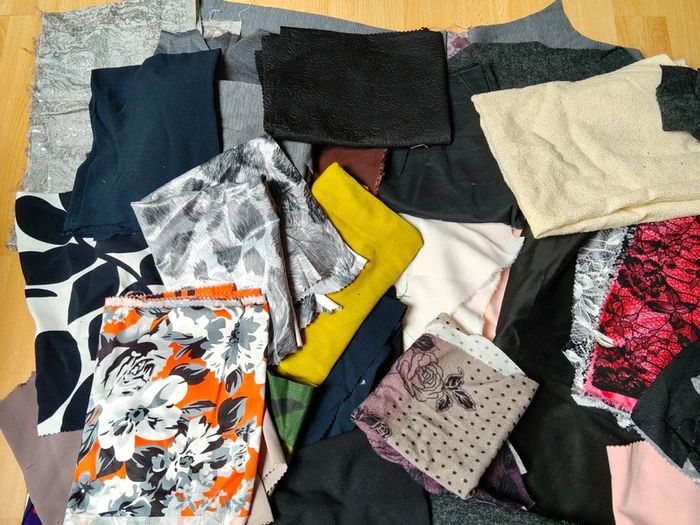 Mixed Fabrics & Jersey Scraps for Sewing & Crafts