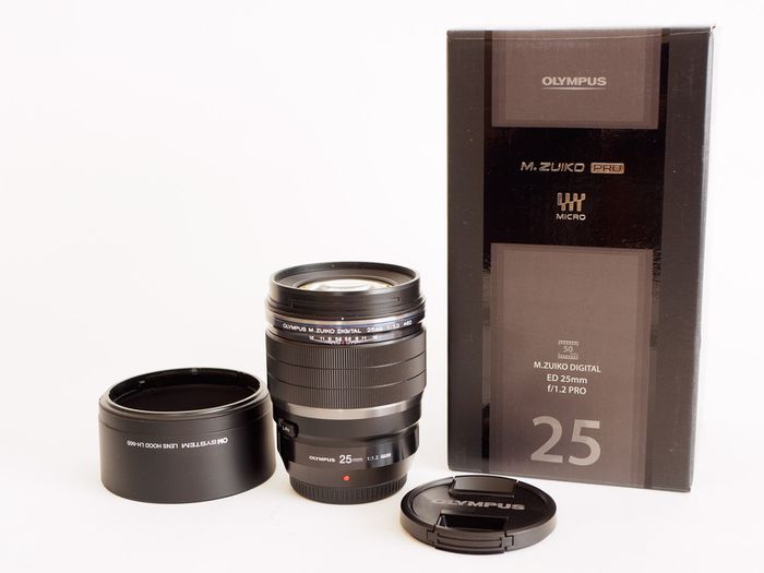 Olympus 25mm F1.2 Pro Lens.
