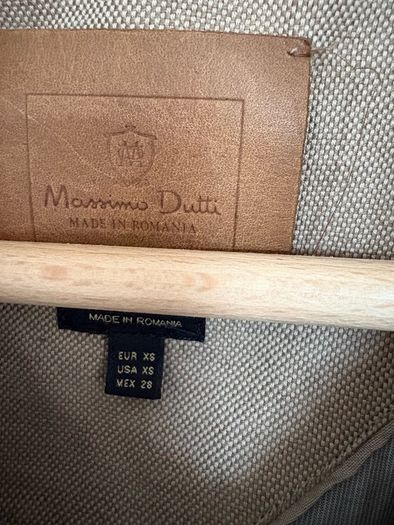 Massimo Dutti linen and cotton mix trench size XS