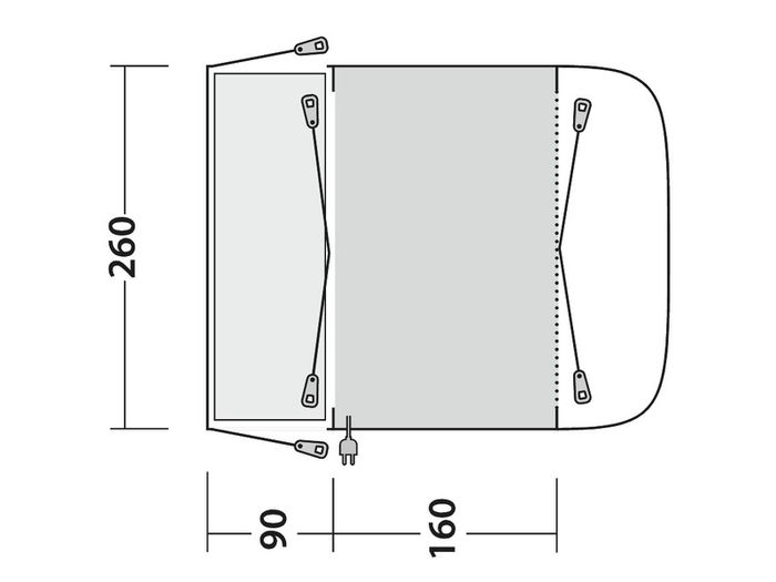 Outwell Waystone 160 Drive Away Awning New