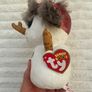 Ty Beanie Boo Buttons the Snowman approx. 6" Plush Dirty Please see photos Image 7