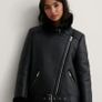 NA-KD bonded aviator jacket size UK 10 Image 3