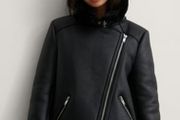 NA-KD bonded aviator jacket size UK 10