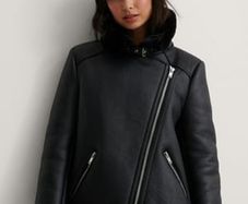 NA-KD bonded aviator jacket size UK 10