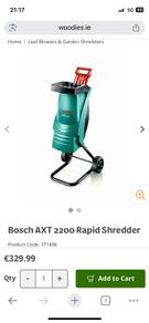 Bosch wood chipper