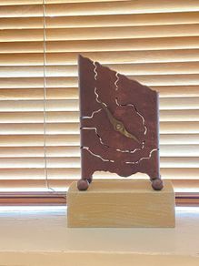 Metal & Marble Clock