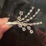 Newbridge Silverware VB800 Vintage Brooch in Purple and white Stones Image 4
