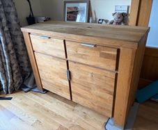 Solid oak sideboard