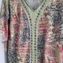 Per Una khaki tones studded top Sz 10 (Fit 10-14 uK) Image 2