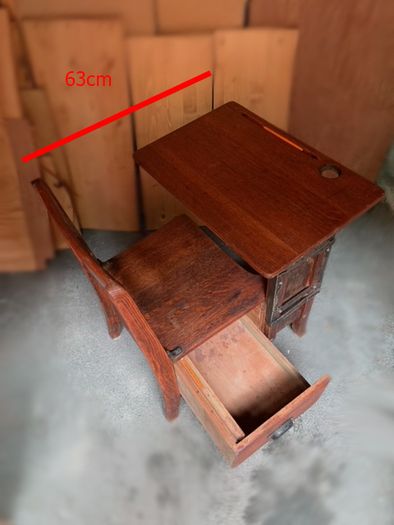 Vintage 1920's American Oak Childs desk