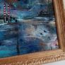 Original Irish art Poolbeg Chimneys Framed in Gold frame Image 9