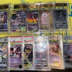 Pokemon Card Graded Mew And Mewtwo