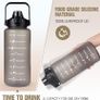 Sports Water Bottles 2L BPA Free, Motivational Drinking Water Bottle with Straw, Gym Water Bottle with Time Marking, Portable Leak Proof Cantee Bottle 2 Liter Water Jug for Women Men Image 3