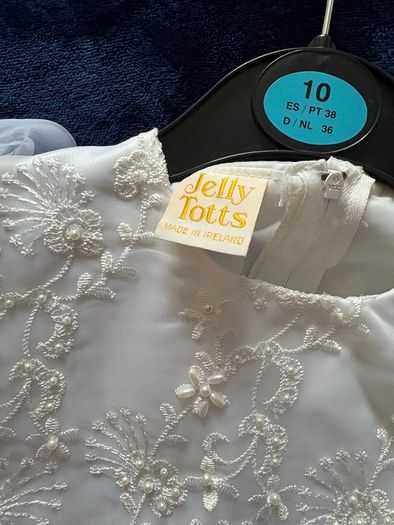 communion dress , matching bag , balero jacket