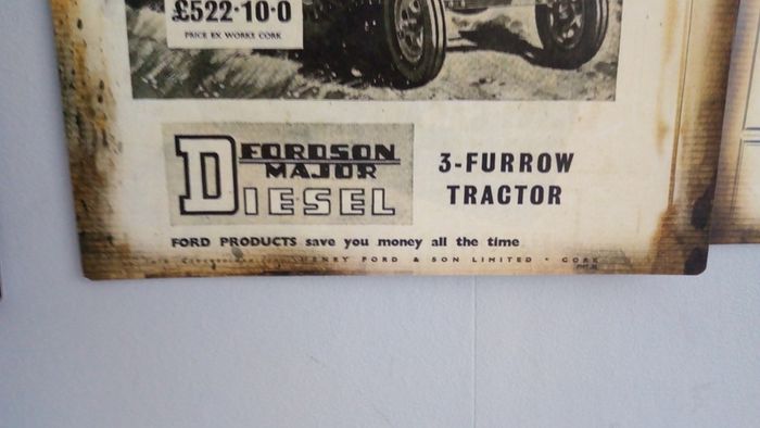 Vintage tractor advertising posters