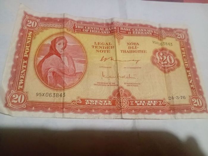 Old irish pound note