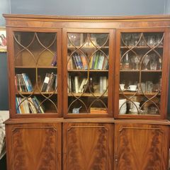 Edwardian Large Mahogany Bookcase/Cabinet