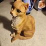 SET OF 2 Orange Cat Sitting. Image 2