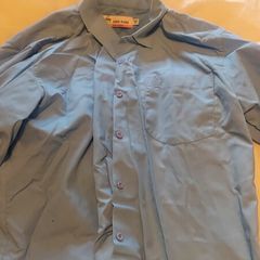 uniform blue shirt