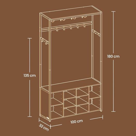 New clothes and shoe rack storage unit - FREE P&P