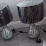 Brand New. Two Beautiful Lamps with Black Shades. Image 7