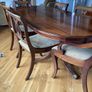 Mahogany dining room table and chairs Image 2