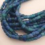 Antique Venetian Light Dark Blue 5-6mm Beads Strands Necklace Image 8